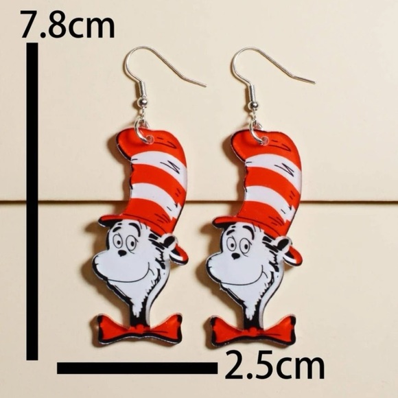 Dr. Seuss Resin Earrings - Picture 6 of 7